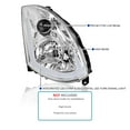 thumbnail image 3 of Spec-D Tuning Chrome Projector Headlights w/ Sequential LED Strip Compatible with 2003-2007 Infiniti G35 Coupe, Left + Right Pair Headlamps Assembly, 3 of 5
