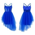 thumbnail image 5 of inhzoy Kids Girls Sequins Camisole Chiffon Ballet Dance Tutu Skirt Ballerina Dancewear Dark Blue 5-6, 5 of 5