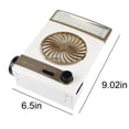 thumbnail image 3 of Xihbxyly Ventilador Solar, Lámpara Led de Escritorio, Ventilador Pequeño Multifuncional, con Opciones de Carga Solar y Directa, para Uso En Exteriores E Interiores, con Un Diseño Fresco y Agradable,, 3 of 7