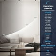 thumbnail image 5 of LUXRITE 2" LED Recessed light Interchangeable Black Trim, 8W, 600LM, 5CCT, 60, Dimmable, Twist N Lock, CRI90 Wet Rated, 5 of 7