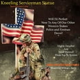 thumbnail image 4 of Urbalabs Police Officer Army Ranger Coasty and Kneeling Soldier Statues Desk Decor Decorative Servicemen Gifts Service Decorations for Home Office (Kneeling Soldier at Cross), 4 of 6