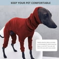 thumbnail image 5 of UOSIA Italian Greyhound Sweater Elastic Comfortable Cold Weather Dog Coat Whippet Pajamas Jumpsuit, 5 of 6