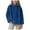 Blue, variant on Kogui Girls Faux Fur Jacket Girls Fleece Jacket Spring Sherpa Outwear Full Zip Coat with Pockets for kids Size 14-15 (Purple,14-15 Years)