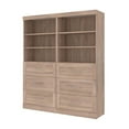 thumbnail image 1 of Bestar Pur 72W Closet Organizer w/ Drawers in rustic brown, 1 of 6