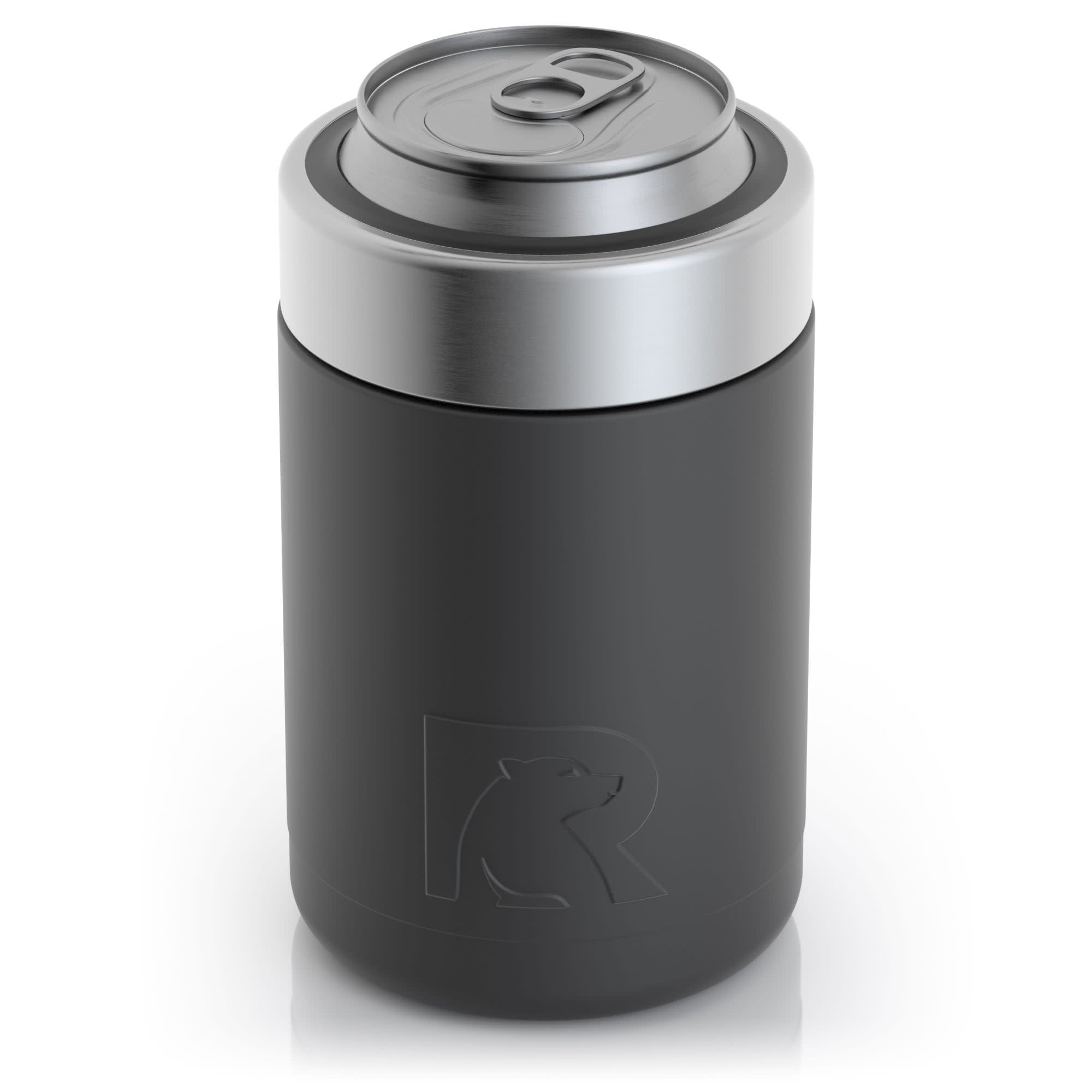 RTIC 12 oz Stainless Steel Insulated Can Cooler, Black