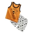 thumbnail image 4 of de trabajo para niños, ropa de bebé, chaleco, pantalones cortos, , Nave Espacial Naranja 65, 4 of 6