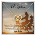 thumbnail image 2 of To My Daughter Believe Love Mom Inseparable Necklace, 2 of 20
