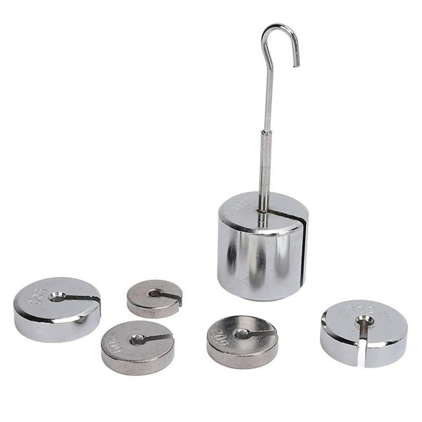Kit de Masa Ranurada de Laboratorio, Pesas Ranuradas, Alto de Acero Cromado Portátil Fácil de Usar para el Aula