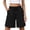 Black, variant on Shorts for Women Cotton Linen Bermuda Shorts with Pockets Elastic Waist Knee Length Casual Athletic Walking Shorts White XL(XL)