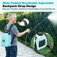 thumbnail image 5 of 3.2 Gallon Battery Powered Backpack Sprayer, Electric Back Pack Sprayer with 41" Telescopic Wand, 3 Speeds & 5 Nozzles for Lawn, Weed Control, Pest Spraying, 5 of 9