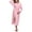 Pink, variant on Women's 100% Cotton Robes Lightweight Long Bathrobe Kimono Robe for Women Soft Loungewear with Pockets (Pink,X-Large)