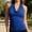 Blue 2, variant on Women's Tanks Casual Draped Front Neckline Sleeveless Top for Everyday Wear Elegant Backless Design Flowy Soft Knit Purple XL
