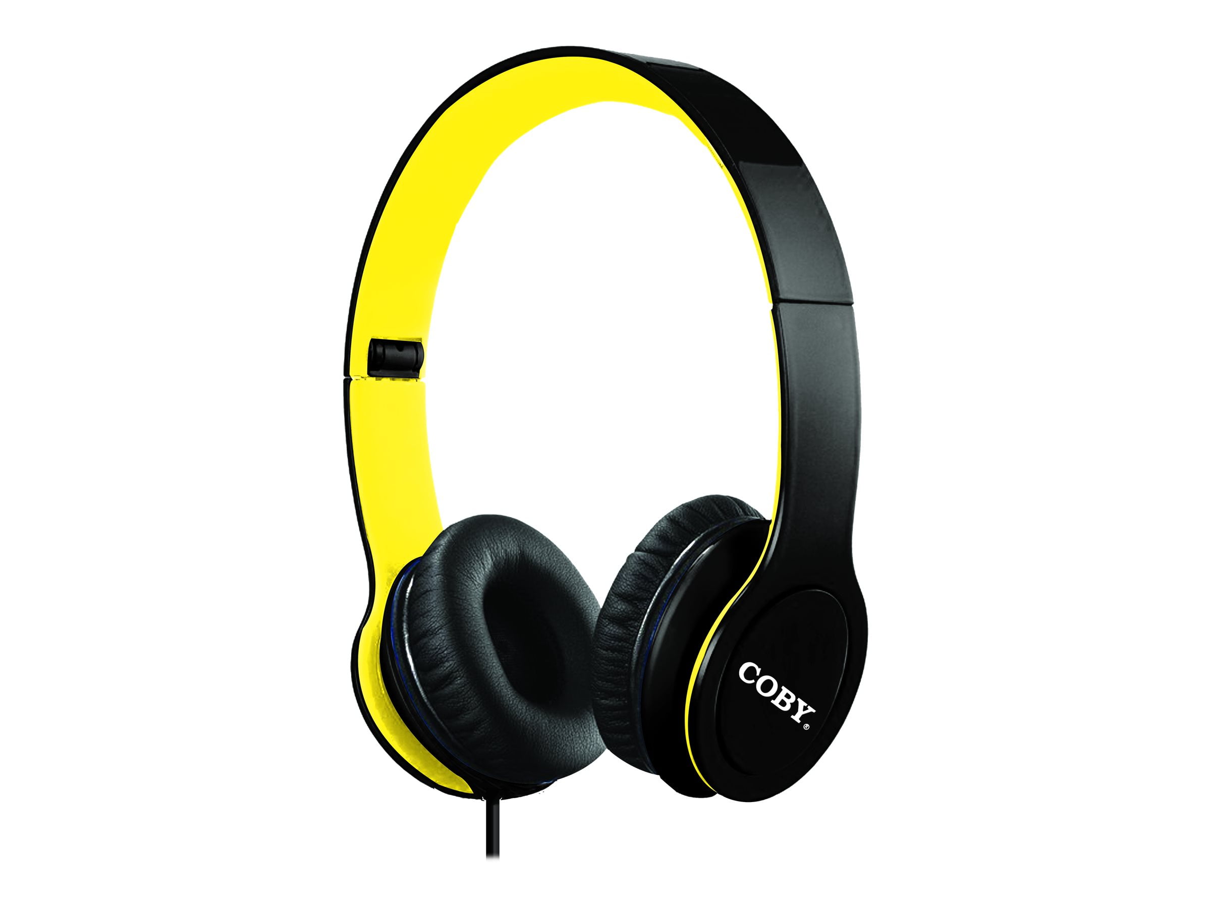 COBY CVH801 Headphones onear wired 3.5 mm jack yellow
