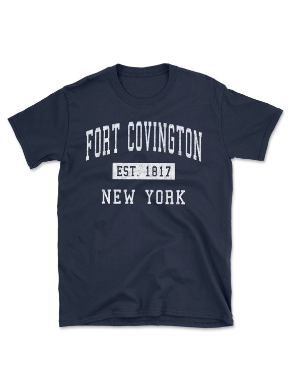 Fort Covington New York Classic Established Men's Cotton T-Shirt