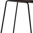 thumbnail image 3 of 26 Inch Set of 2 Counter Stool Chairs Padded Dark Brown Faux Leather - Saltoro Sherpi, 3 of 6