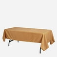 thumbnail image 2 of BalsaCircle 10 Pieces 60" x 102" Gold Rectangle Polyester Tablecloths Table Cover Linens, 2 of 7