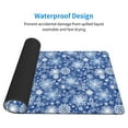 thumbnail image 3 of Salouo whiet Snowflake blue background Print Large Mouse Pad,Extended Mat Desk Pad, 3mm Thick Mice Pad Desk Mat Big Desk Pad for Work, Game, Office, Home -16 x 29.5in, 3 of 8