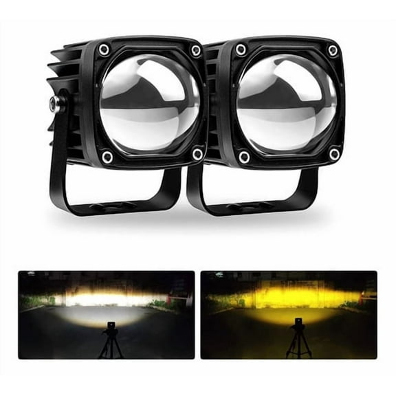 Applies to A Pair of 3 Amber LED Fog Lights for Cars Motorcycles 4x4