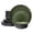 12pcs Green Black, variant on ALOFMO 12 Piece Stoneware Dinnerware Set, Service for 4, Reactive Glaze Green & Black Plates and Bowls, Microwave & Dishwasher Safe, Chip Resistant for Home Kitchen, Restaurant, Party