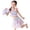 Purple*, variant on OSOLU Children Girls Swimsuit Sets Cute Colorful Dress Square Collar Performance Dress Skirt Swimwear Fashion Vacation Bathing Suit