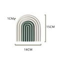 thumbnail image 2 of Placemat Prevent Slip Wearable Thickened Insulation Cup Pad for Bowl Plate Kitchen Restaurant Gray Green, 2 of 3