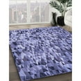 thumbnail image 3 of Ahgly Company Machine Washable Indoor Rectangle Transitional Deep Periwinkle Purple Area Rugs, 6' x 9', 3 of 7