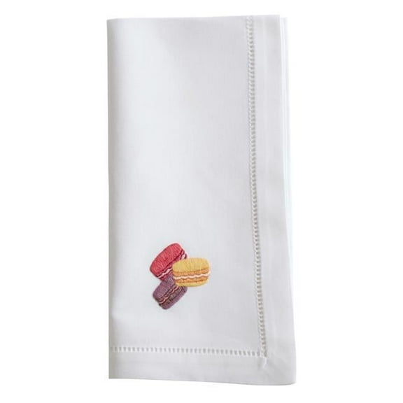 Saro Lifestyle Embroidered Macaron Cotton Napkin (Set of 6)