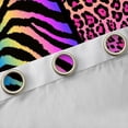 thumbnail image 4 of Castle Fairy Leopard Blackout Curtains Set of 2 (52x84 Each),Gradient Window Curtains, 4 of 6