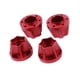 thumbnail image 2 of Paquete de 4 cubos hexagonales de metal para llantas de 18 mm, escala 1:10, para vehículos RC rojo, 2 of 8