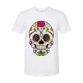 thumbnail image 2 of Wild Bobby Day Of The Dead Sugar Skull Pop Culture Men Premium Tri Blend Tee, True White, Medium, 2 of 5