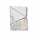 thumbnail image 2 of Star Soft Flannel Fleece Throw Blanket, Stars in Rainbow Colors Galaxy Milky Wayme Teen Nursery Pattern Print, Cozy Plush for Indoor and Outdoor Use, 50" x 60", Pink Multicolor, by Ambesonne, 2 of 6