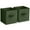 Dark Green, variant on Sorbus 11" Foldable Fabric Storage Cube Bin, Chocolate (2 pack)