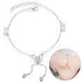 thumbnail image 2 of Butterfly Anklet Hollow Tassel Rhinestone Ankle Bracelet Foot Chain for Girls, 2 of 10