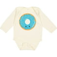 thumbnail image 3 of Inktastic Blue Donut Boys or Girls Long Sleeve Baby Bodysuit, 3 of 5