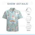 thumbnail image 7 of High Quality Hawaiian Shirts for Men Short Sleeve Aloha Beach Shirt Floral Summer Casual Button Down Shirts Blouses OKF6PW, 7 of 7