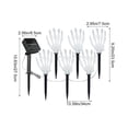 thumbnail image 3 of AZXY Solar Skeleton Hand Stake Lights Halloween Decorations, Halloween Yard Decor Halloween Outdoor Decor, Halloween Decor for Lawn Path Front Porch Party, Light Up Spooky Yard Ornament Supplies, 3 of 6