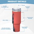 thumbnail image 5 of Sikiie Cute Black Kitten Cartoon Insulated Stainless Water Bottle Lid Travel Mug Cup Insulated Tumblers Cup 40oz Ice Bully With Handle, 5 of 8