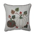 thumbnail image 1 of Pillow Perfect 629940 Pull Tricot Récolte Citrouilles Jeter Oreiller&44; Vert et Beige, 1 of 1