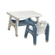thumbnail image 1 of Juego de Mesa y Silla de Dibujo para niños, Juego de Escritorio y Silla para niños, fácil de Limpiar, Funcional, con Compartimento de Almacenamiento, Azul grisáceo, 1 of 8