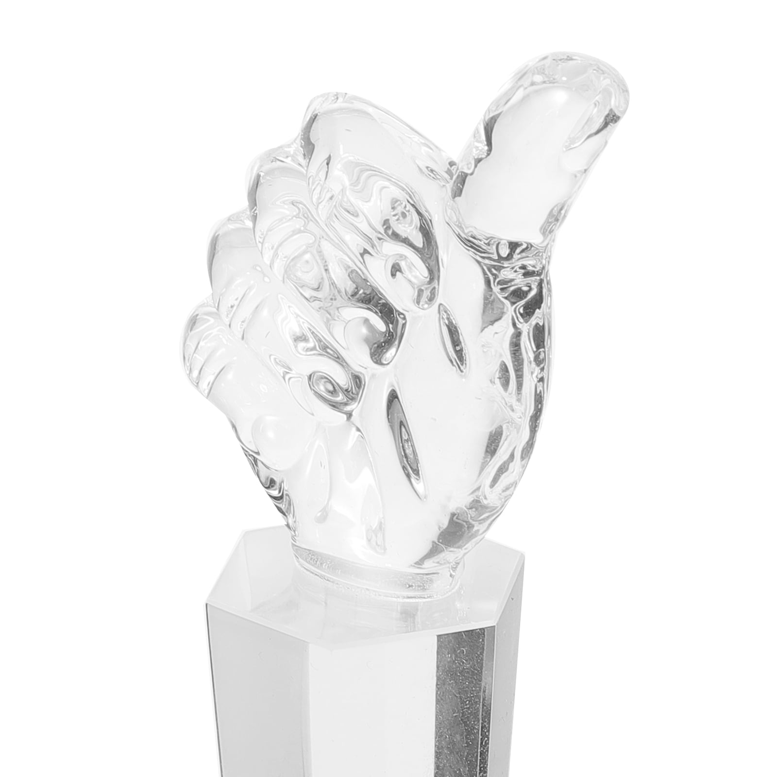 RENACLIPY Clear Crystal Trophy Award Cup for Office, Party, Event Display - Elegant Recognition Prize and Decorative