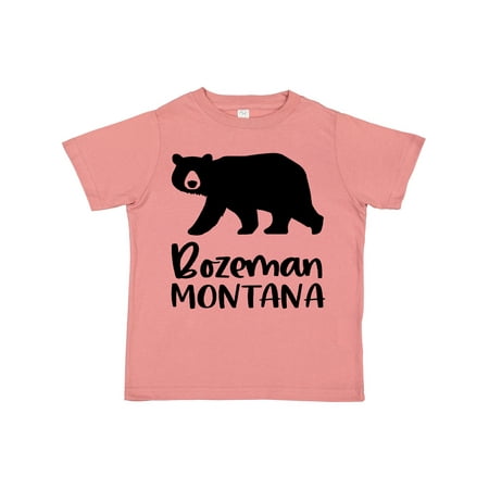

Inktastic Bozeman Montana Black Bear Silhouette Gift Toddler Boy or Toddler Girl T-Shirt