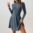 thumbnail image 5 of QATAINLAV Womens Sweater Dress Casual Ribbed Knit Slim Fitted Maxi Dress Long Sleeve Crewneck Comfy A Line Dress Fashion Comfy Spring Dresses, 5 of 7