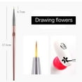 2024 New Clearance Rose Gold Nail Art Line Painting Brushes Metal