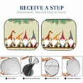 thumbnail image 6 of Balery Christmas Card With Gnomes Sun Shield 2 Pack For Car Front Windows Foldable Sun Visor Protector Blocks Max Uv Rays And Keeps Your Vehicle Cool For Most Sedans Suv Truck, 6 of 7