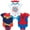 Captain marvel, captain america, spider-girl, variant on Marvel Avengers Spider-Man Captain America Captain Infant Baby Girls Bodysuit and Headband Newborn to Infant