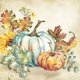 thumbnail image 2 of Tre Sorelle Studios 20x20 Gold Ornate Wood Framed with Double Matting Museum Art Print Titled - Watercolor Harvest Pumpkin III, 2 of 4