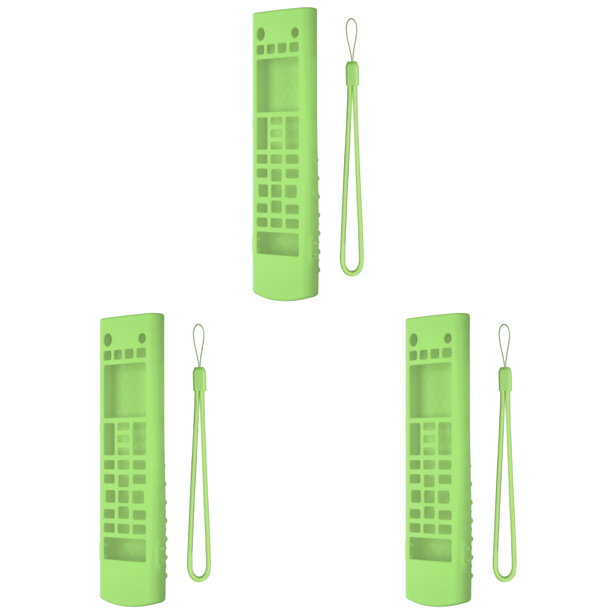 Cubierta remota brillante silicona con cordón para LG-TV-Remote AKB75095307 () verde