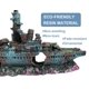 thumbnail image 2 of Decoraciones de naufragios para acuarios Adornos de barcos para peceras - Material de resina Decoraciones de barcos hundidos JFHHH pequeña, 2 of 5