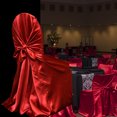 thumbnail image 3 of Paokuoon Chair Cover Removable Chair Cover Protector Satin Skirted Back Self tie Chair Cover for Events, 3 of 7