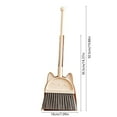 thumbnail image 3 of Leodye Broom and Dustpan Set with Long Handle, Light Weight Stainless Steel Poles Stand Upright Dustpans with Broom Combo for Home Kitchen office, 3 of 6